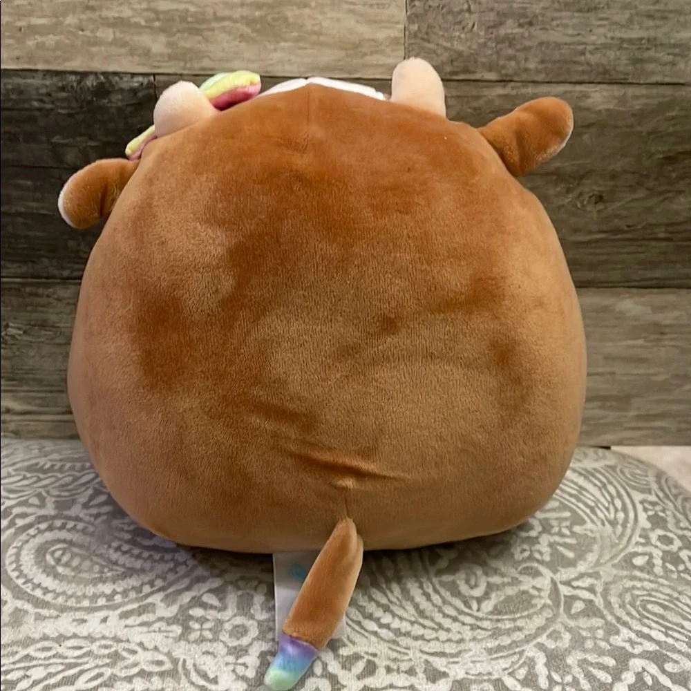Squishmallows‎ 7.5” Griella Brown Rainbow Spot Cow Release 2022 Kellytoy